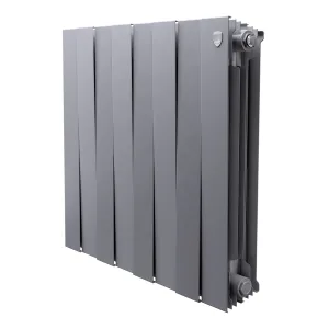 Радиатор биметаллический Royal Thermo PianoForte 500 Серебристый — 8 секц.