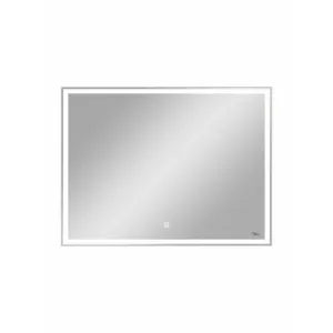 Зеркало MARONI (Rails LED) 800х600 Gray, алюминиевый профиль