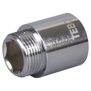 Удлинитель TEBO хромированный ВН/НАР 1/2″x60 мм (24/192)