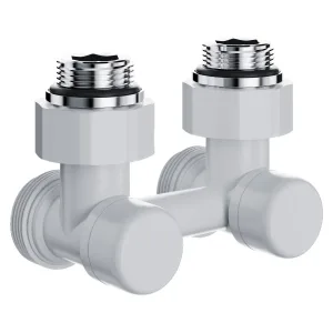 Узел нижнего подключения Royal Thermo Design угловой 1/2″х3/4″ EK (белый)