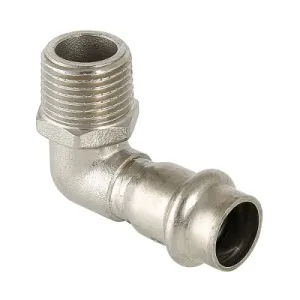 Угольник 90° с нар.р. нерж. сталь 18х1/2″ VTi.953.I.001804