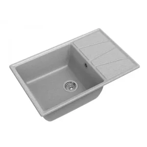 Мойка комп. GRANFEST VERTEX GF-V-780L (780х500) Серый,прямоугольная с крылом