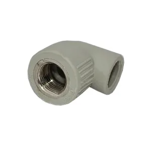 Угольник PPR серый комби.ВР 25 х 1/2″ ФД-пласт (1155)