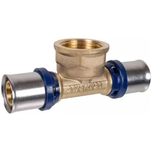 Тройник пресс для металлопластиковых труб Usystems MLC Plus 20-Rp3/4″ВР-20