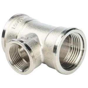 Тройник ВВ переходной никелированный 1"X3/4X1" SFT-0022-001341 STOUT