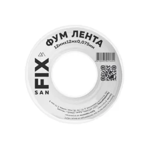 ЛЕНТА ФУМ ширина 12мм/толщина 0,075мм/плотн-ть 0,3 г/см3/длина 12 м (К)