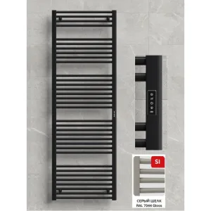 Полотенцесушитель Лесенка RIFAR D-LINE DL-180-60-SI,СЕРЫЙ ШЁЛК, 500Вт
