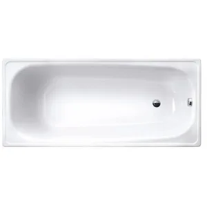 Ванна WhiteWave Classic стальная с белыми подставками 170х75, арт. CL-1700