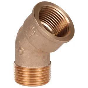 Угольник бронзовый РЕХАУ AURLINE 45гр. R1″ x Rp1″, RX+