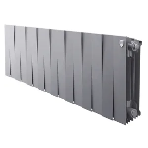Радиатор биметаллический Royal Thermo PianoForte 300 Серебристый — 16 секц.