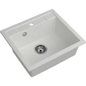 Мойка композитная MARONI ЭКСТРА MA-560EX (560х500) прямоугольная,белая