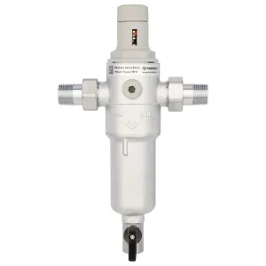 Фильтр сетчатый VARMEGA промывной, комбинированный 1/2″, PN25, для ГВС и ХВС, VM22901