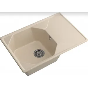 Мойка комп. GRANFEST UNIQUE GF-U-740L (740х500) Кашемир,прямоугольная с крылом