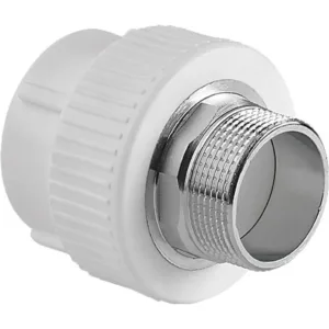 Муфта TEBO бел. PP-R комбинированная 75х2 1/2" НР под ключ (1/8), арт. 030020713