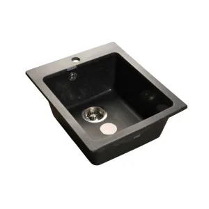Мойка комп. GRANFEST Practic GF-P505 (427х506) Черный,квадратная