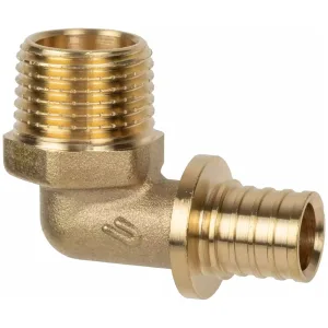 Угольник аксиальный для труб из сшитого полиэтилена Usystems 16-R3/4″НР