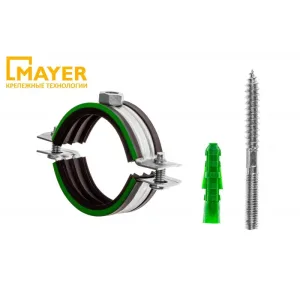 Хомут в комплекте Двн 110-116мм D 4″ М10*100 (MAYER)