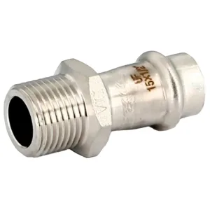 Муфта Uni-Fitt пресс 22х3/4″ нар. р., нерж. ст.