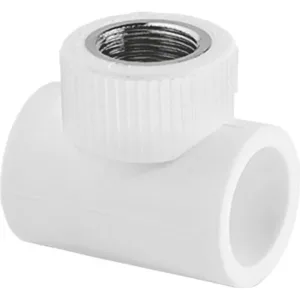 Тройник TEBO бел. PP-R комб. 25х1/2″ ВР (20/100), арт. 030043304