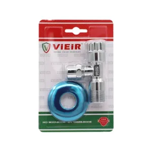 Вентиль VIEIR угловой 1/2″x3/4″ хром. с отражалелем (120/1) VER58