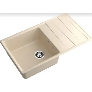 Мойка комп. GRANFEST Level GF-LV-860L (860х500) Кашемир,прямоугольная с крылом