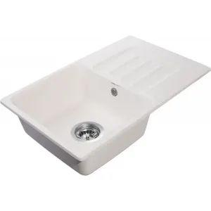 Мойка комп. GRANFEST SMART GF-SM680L (681*433) Белый прямоугольная с крылом