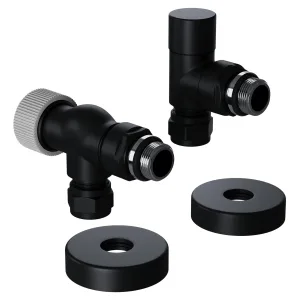 Набор термостатический осевой Royal Thermo Design Pro 15мм М30х1,5 (Черный)