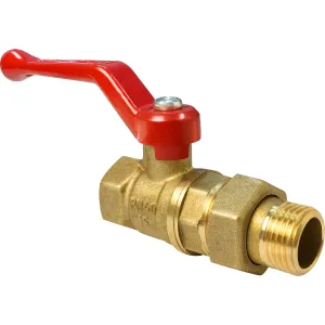 Кран шаровой VALFEX для воды 3/4″ ВР/НР ручка-рычаг, американка, латунный 11Б27фт1М (40/10)