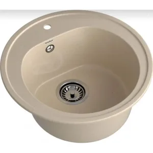 Мойка комп. GRANFEST RONDO GF-R510 (510×510) кашемир,круглая