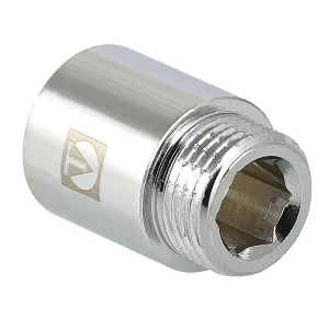 Удлинитель хромированный Valtec 1"x100мм ВР-НР VTr.198.C.06100