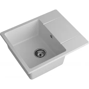 Мойка комп. GRANFEST URBAN 258L (580х490) серый прямоугольная с крылом