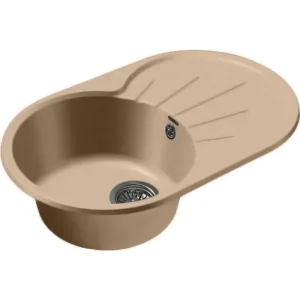 Мойка комп. GRANFEST Rondo GF-R750L (750х460) Топаз,овальная с крылом