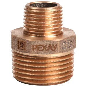 Ниппель бронзовый РЕХАУ AURLINE редукционный R1″ x R1/2″, RX+