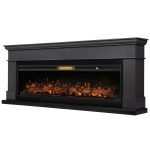 Каминокомплект: Очаг Royal Thermo Aurora RTFP/P-AR60LS, портал California 60 G, графит