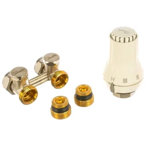 Комплект для панельных радиаторов прямой RAE-K+RLV-KS 3/4*1/2 М30Х1,5 (Danfoss) 013G5091