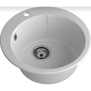 Мойка комп. GRANFEST URBAN 649 (490×490) серый круглая