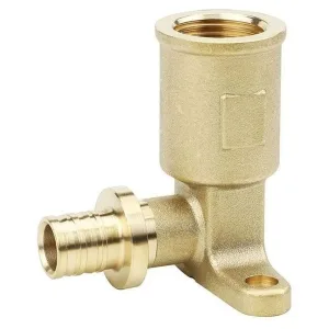 Угол VARMEGA Slide-fit настенный (водороз.) ВР, 16×1/2″, Н-55мм, удл., с креп., акс., латунь, VM5162
