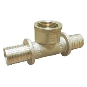 Тройник VARMEGA Slide-fit ВР, 20х1/2″, латунь, аксиальный, VM51113