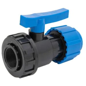 Кран шаровой ТПК-АКВА компрессионный ВР разъемный d 20 х 3/4″, 554222034