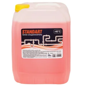 Теплоноситель Standart -40гр.С на основе моноэтиленгликоля, красный, (20кг)