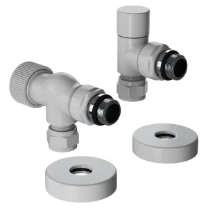 Набор термостатический осевой Royal Thermo Design Pro 15мм М30х1,5 (Белый)
