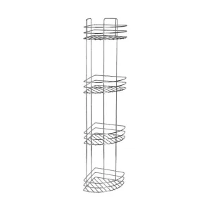 Полка угловая ZOLLEN STAINLESS-4 LUX (арт.CR802944) овал, НЕРЖАВЕЮЩАЯ сталь 304