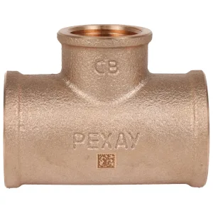 Тройник бронзовый РЕХАУ AURLINE редукционный Rp1″ x Rp3/4″ x Rp1″, RX+