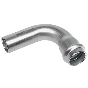Отвод-пресс для нержавеющих труб Sanha 90град. NiroPress 316L ВПр-НПр, 22