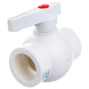 Кран Lammin шаровый PPR 50 10/2, белый