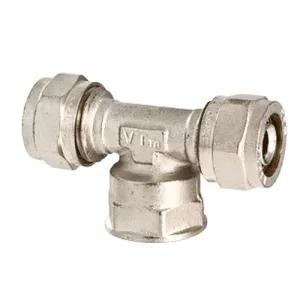 Тройник обжим с внутр. резьбой TF 16 (2,0) х 1/2″ VALTEC (VTm.332.N.160416)