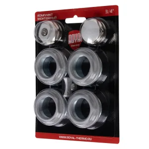 Комплект монтажный Royal Thermo 1”х 3/4″ серебристый