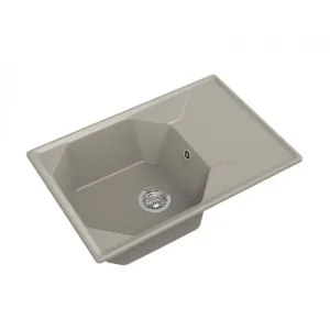 Мойка комп. GRANFEST UNIQUE GF-U-740L (740х500) Топаз,прямоугольная с крылом