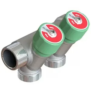 Коллектор модульный ELSEN 1″ 2х3/4″ ЕК TIN латунь