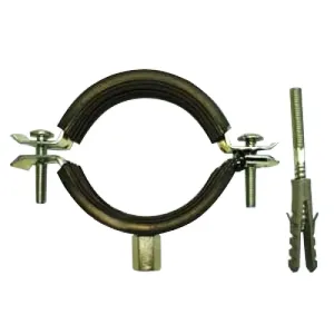 Хомут металлический с гайкой ER-BI (ДУ-80) 3″